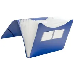 FolderSys Fächer-Tasche 12er blau 235 x 334 x 28 mm (HxBxT)