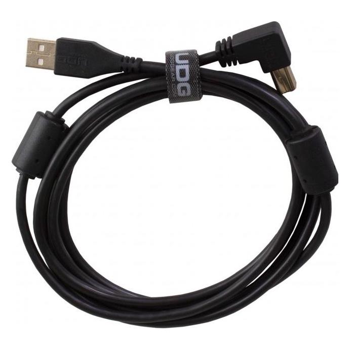 UDG Ultimate Audio Cable USB 2.0 A-B Angled (2 m, USB 2.0) (U95005BL UDG AUDIO CABLE USB 2.0 A-B BLK ANGLED 2M)