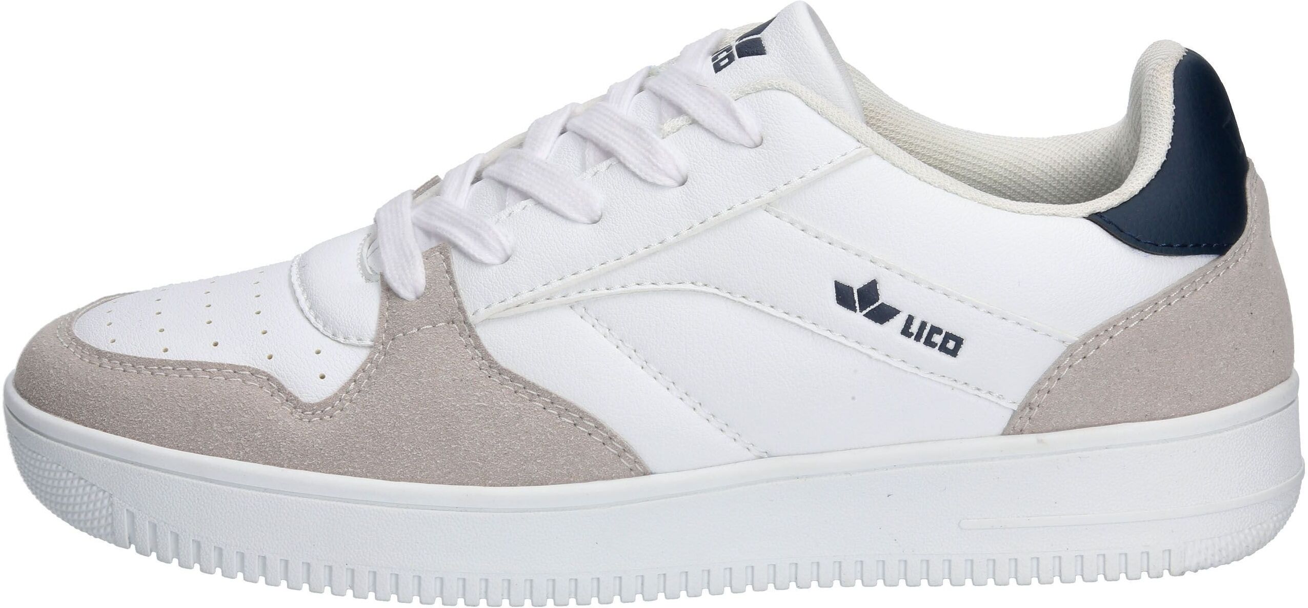 Sneaker LICO "Freizeitschuh Chad", Herren, Gr. 40, weiss (weiß), Synthetik, Schuhe Sneaker weiß 40