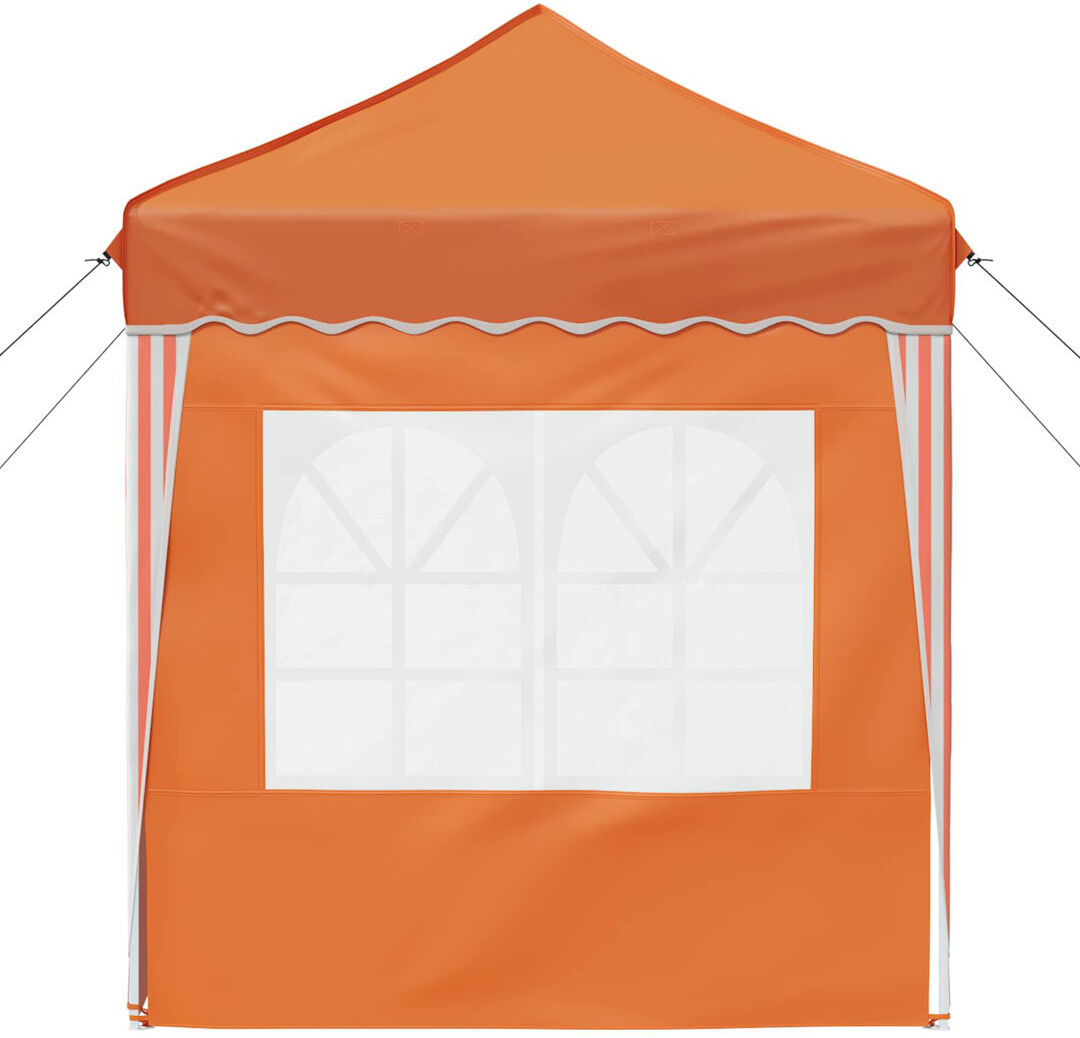 Vidaxl Pop-Up Party Tent Oxford Fabric Canopy Event Shelter Outdoor Gazebo Orange 195cm W x 195cm D