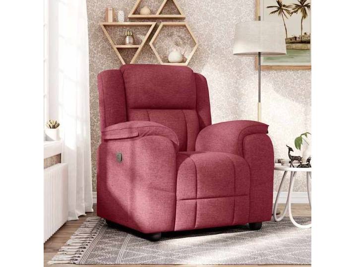 Fauteuil inclinable - - Fauteuil relax - Tissu - Rouge bordeaux - 1 place - 96x99x102cm 9570