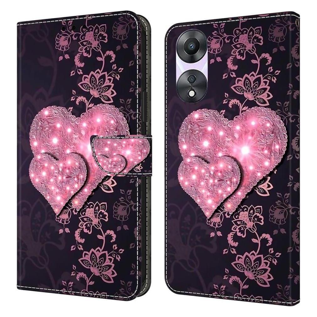 Cover-Discount OPPO A78 5G - 3D-Effekt Hülle Etui Herzen (Oppo A78 5G) (660171404C)