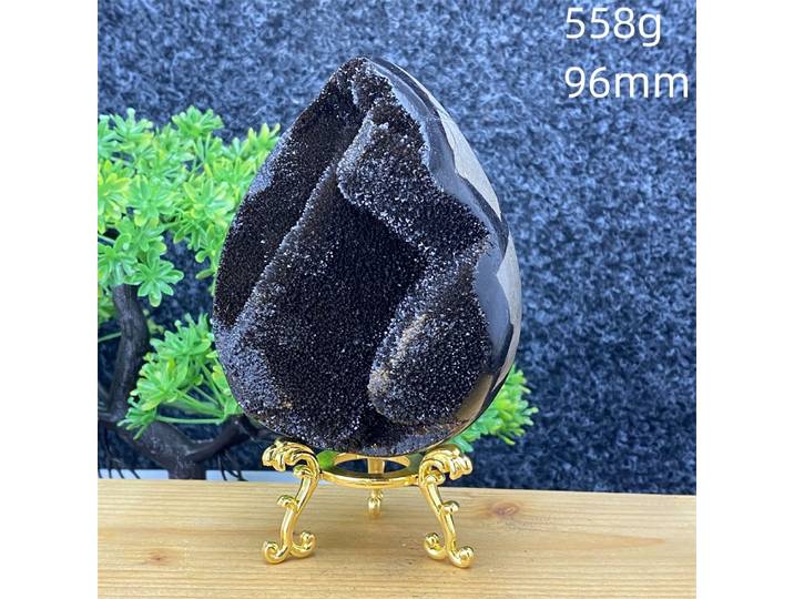 Cristal minéral naturel, pierre arrière de tortue, œuf de Dragon, ornements, géode de Quartz, spécimens minéraux, décoration de la maison