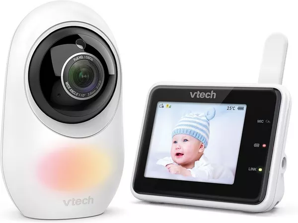 VTECH RM2751 2.8" Full HD Smart Video Baby Monitor - White, New