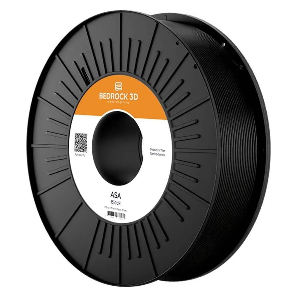 Bedrock 3D ASA-4208b075 ASA Black 2.85 mm 750 g Filament ASA 2.85 mm 750 g Schw (ASA, 750 g, 2.85 mm) (ASA-4208b075)