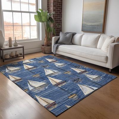 Addison Rugs Premium Washable Super Soft Sailboat Marina Mayfield Rug
