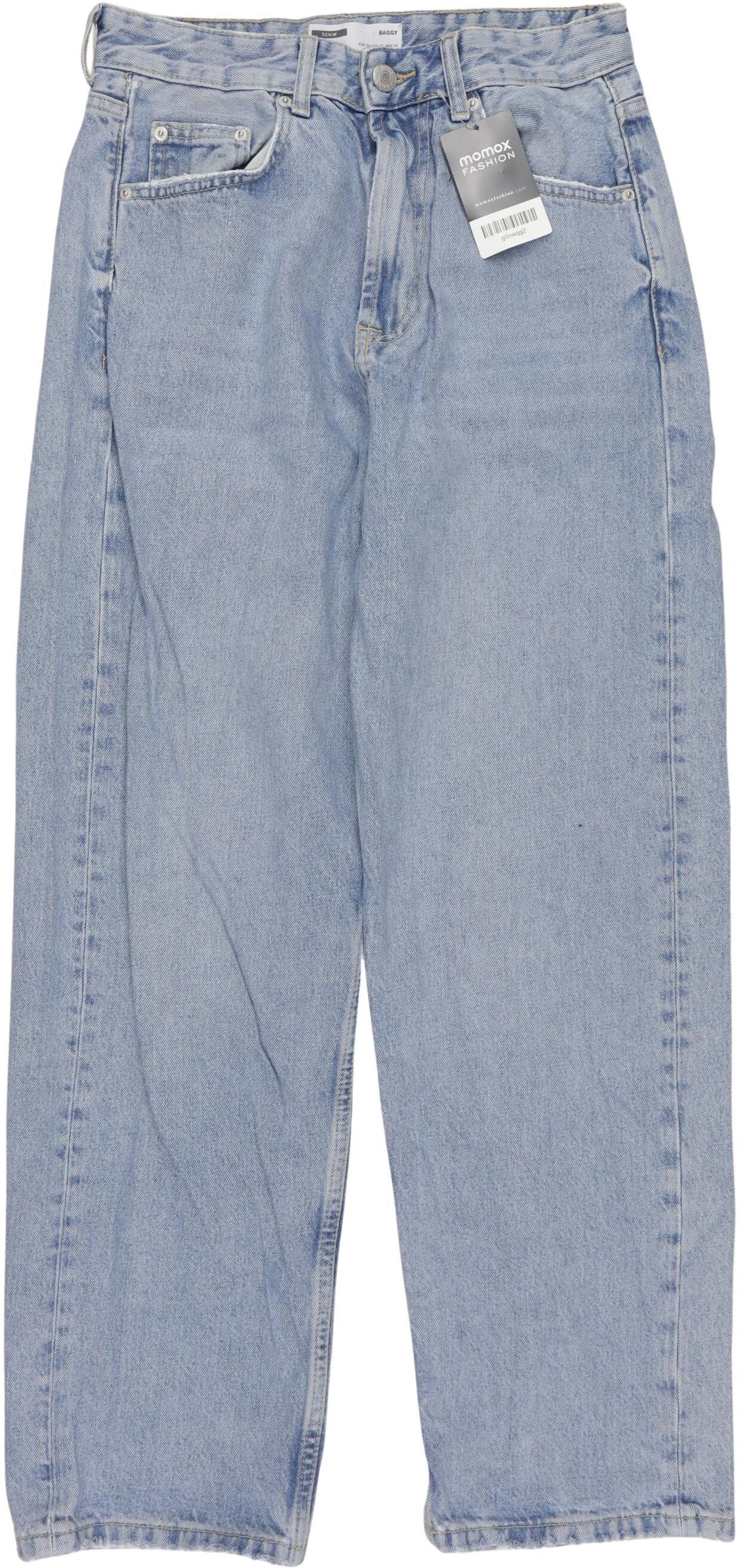 bershka Herren Jeans, Hellblau, Gr. W29, Baumwolle - Second Hand