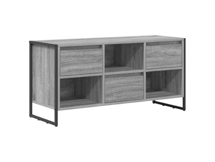 Kaorsrow TV-Schrank Graues Sonoma 100x36x49,5 cm Lowboard mit Schublade Industrielles TV Lowboard mit stabilen Metallbeinen und viel Platz für Wohnzimmer oder Schlafzimmer.