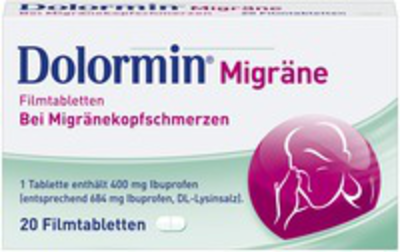 Kenvue Germany GmbH (OTC) DOLORMIN Migräne Filmtabletten 20 St 01300827