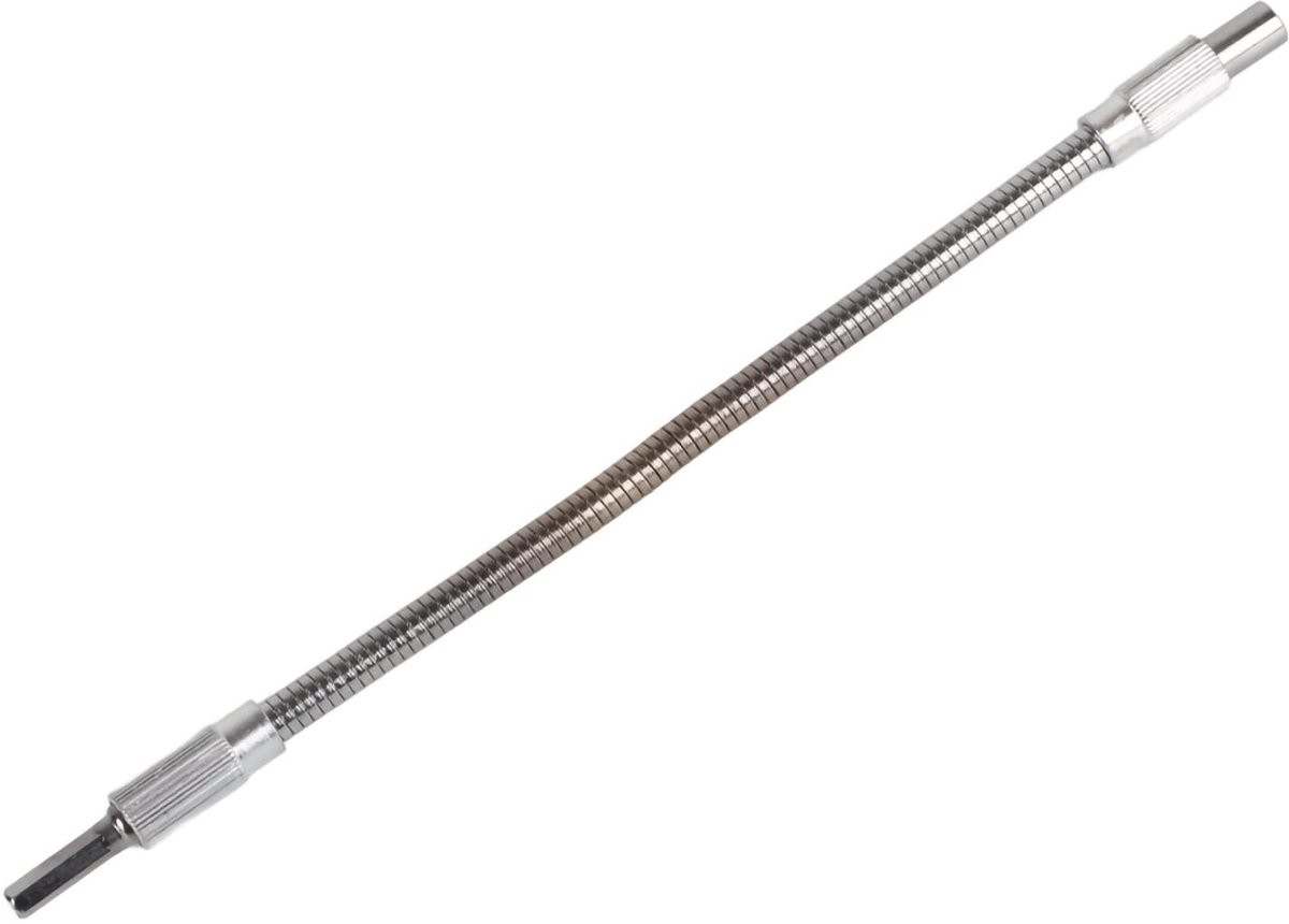 IMstore Flexibele Metalen Verlengas Schroevendraaier 1/4 inch - Zilver - 40 cm