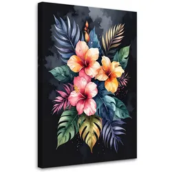 WANDBILD, Bunte Blumen Natur
