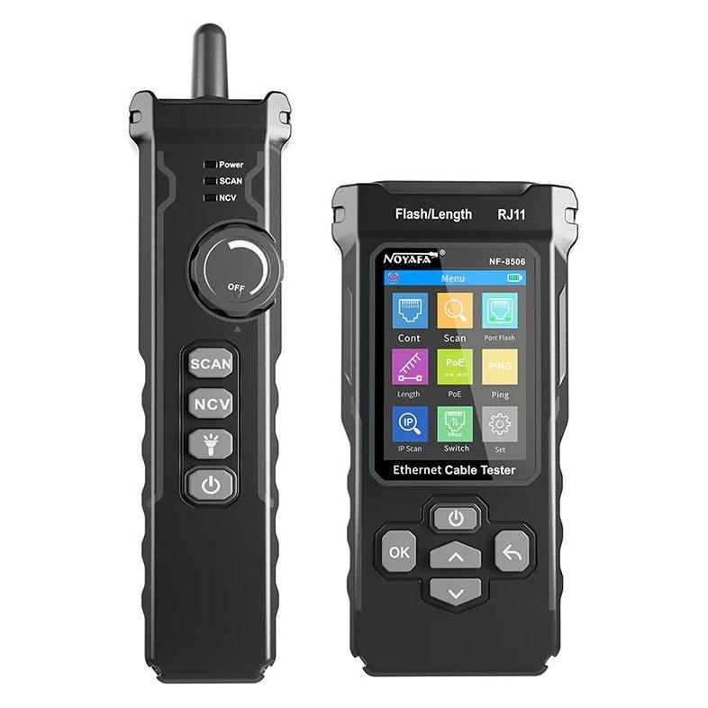 W-Star Tester kabelů WSNF8506, RJ45, IP, Port Flash, délka, diagnostika, Poe test (Kabeltester) (WSNF8506)