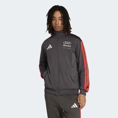 Outdoorjacke ADIDAS PERFORMANCE "AUDI REVOLUT F1 TEAM DNA", Herren, Gr. L, grau (utility schwarz), Obermaterial: 100% Polyester, Jacken Outdoorjacke