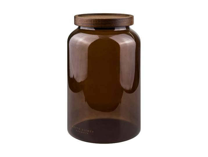 Mette Ditmer Bocal Luna avec couvercle large 20 cm Brown