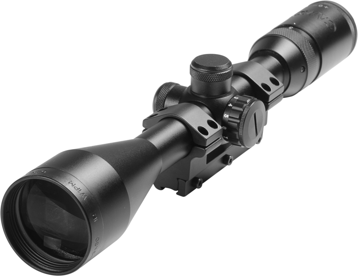 Gamo 3-9x50 Illuminated Reticle med Skenmontage