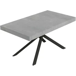 Itamoby Niket Ausziehtisch 160/264x90 cm Beton Anthrazit Beine