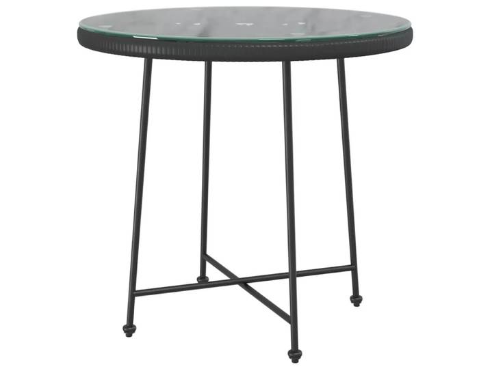 VidaXL - Esstisch stahl, One Size, Schwarz