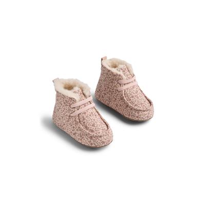 Hausschuh WHEAT "WHEAT Indoor Shoe Mae", Mädchen, Gr. 19, rosa (dime rose small flowers), Polyester, Schuhe Hausschuh