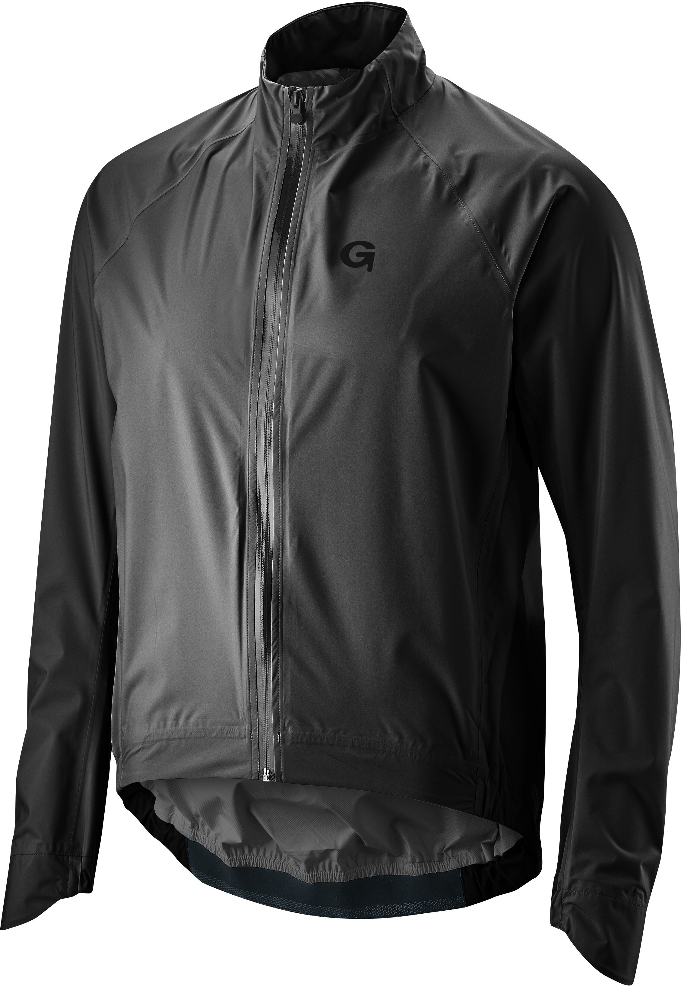 Fahrradjacke GONSO "SAVE JACKET ROAD M", Herren, Gr. S, schwarz, 100% Polyester, Jacken Fahrradjacke, Herren Radjacke, wasserdichte Rennrad-Regenjacke mit Rückentasche schwarz S