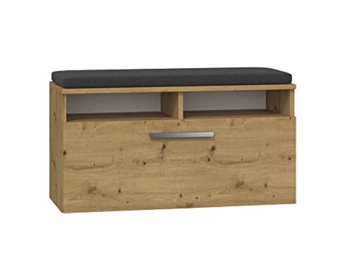 Topeshop Riva SZAFKA Artisan Shoe Organizer Closed Oak