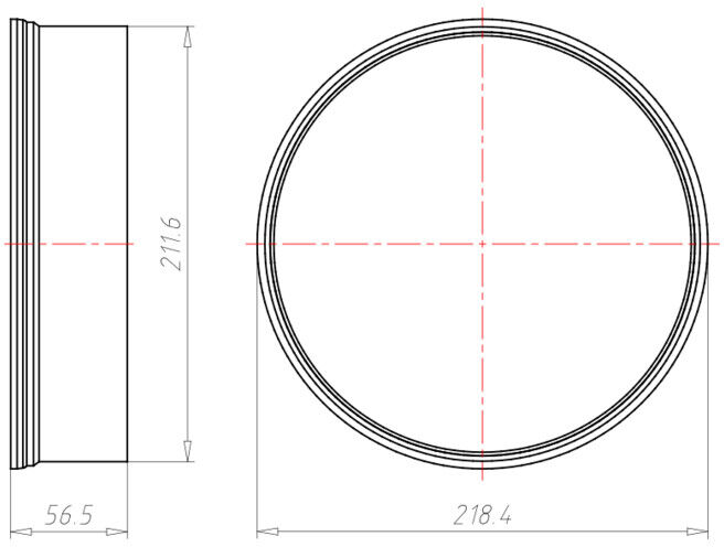 KAISER Bague d'extension 1282-50 Hauteur d'installation 50 mm (1282-50)
