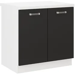 Küchen Unterschrank 80 cm für das Modell „Omega 240 Schwarz + Weiss“