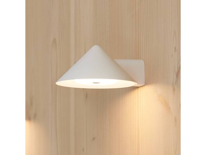 FRANDSEN Wandlampe Grasp, dimmbar, weiß / opal, für Wohn- / Esszimmer, Edelstahl, Design, Wandleuchte, Wandlampe Innen