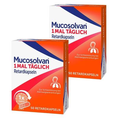 Mucosolvan 1mal täglich Retardkapseln 2x 2x50 St Retard-Kapseln