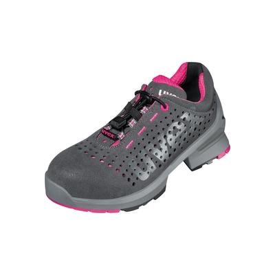 Sicherheitsschuh UVEX "1 ladies gelochter Halbschuh" Gr. 42, grau (grau, pink), 42, Obermaterial: 100% Textilmaterial TEXMAT., Schuhe
