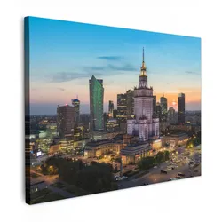 LEINWANDBILD Polen - Sonne - Warschau Wandbild 40x30 cm