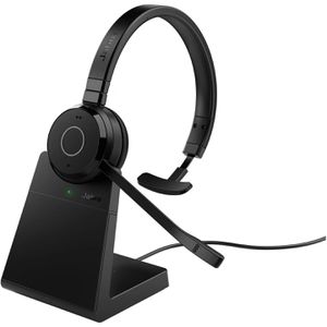 Jabra Headset Evolve 65 TE UC, Mono, mit Ladestation, Bluetooth, USB-A, On-Ear