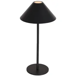 Außenleuchte Tischleuchte Leselampe LED Akku Touch-Dimmer IP54 schwarz H 30 cm