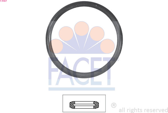 Facet Dichtung, Thermostat 7.9567 Für Holden Daihatsu Mazda