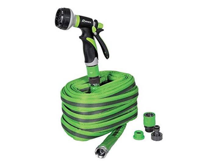 Ribimex PRTAP30 Bewässerungsset PRO FLATEX, Grün/Grau