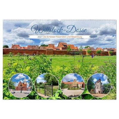 Wittstock-Dosse - Die Schlösser Freyenstein und Meyenburg (Wandkalender 2027 DIN A2 quer), CALVENDO Monatskalender