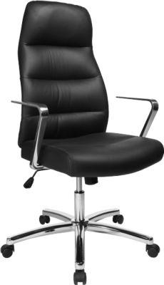 Topstar Chefsessel CHAIRMAN, mit Armlehnen, Leder, schwarz