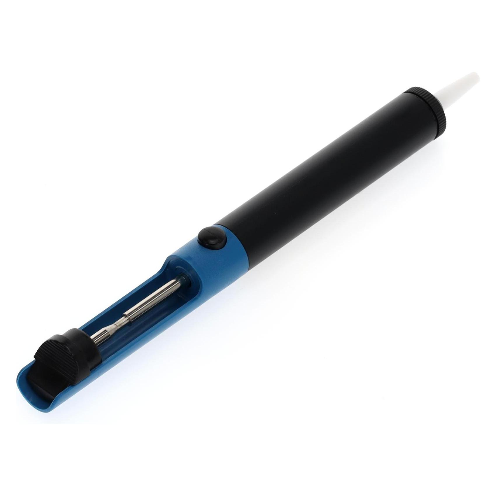 Gedore Lötabsauger zum Entfernen von Lötresten, 22 cm, Schwarz/Blau (Saugpumpe) (1828940)