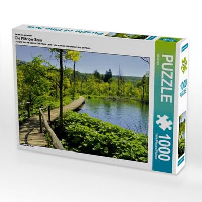 CALVENDO Puzzle Ein Motiv aus dem Kalender Die Plitvicer Seen | 1000 Teile Lege-Größe 64x48cm Foto-Puzzle für glückliche Stunden