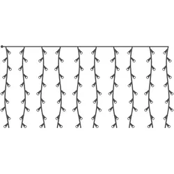 Vorhang Icicle Easy-Connect 2X0,5M 12 Strips Cool White 30V (Innen-Außen) Edm Total 0,72W
