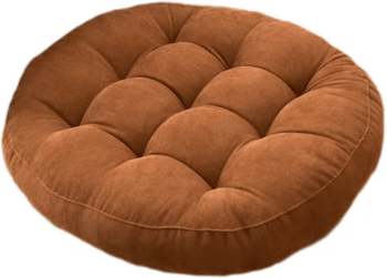 Uplift Curations ZenNest Round Floor Cushion Large Meditation & Seating Pillow For Yoga, Living Room, Kids & Adult Comfort corduroy Coffee round 21.65 Inches
