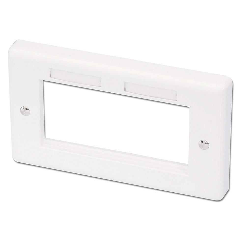 Lindy Blende fuer AV Wand-Doppelbox Fuer Nicht-Deutsche Wanddosen (60542)