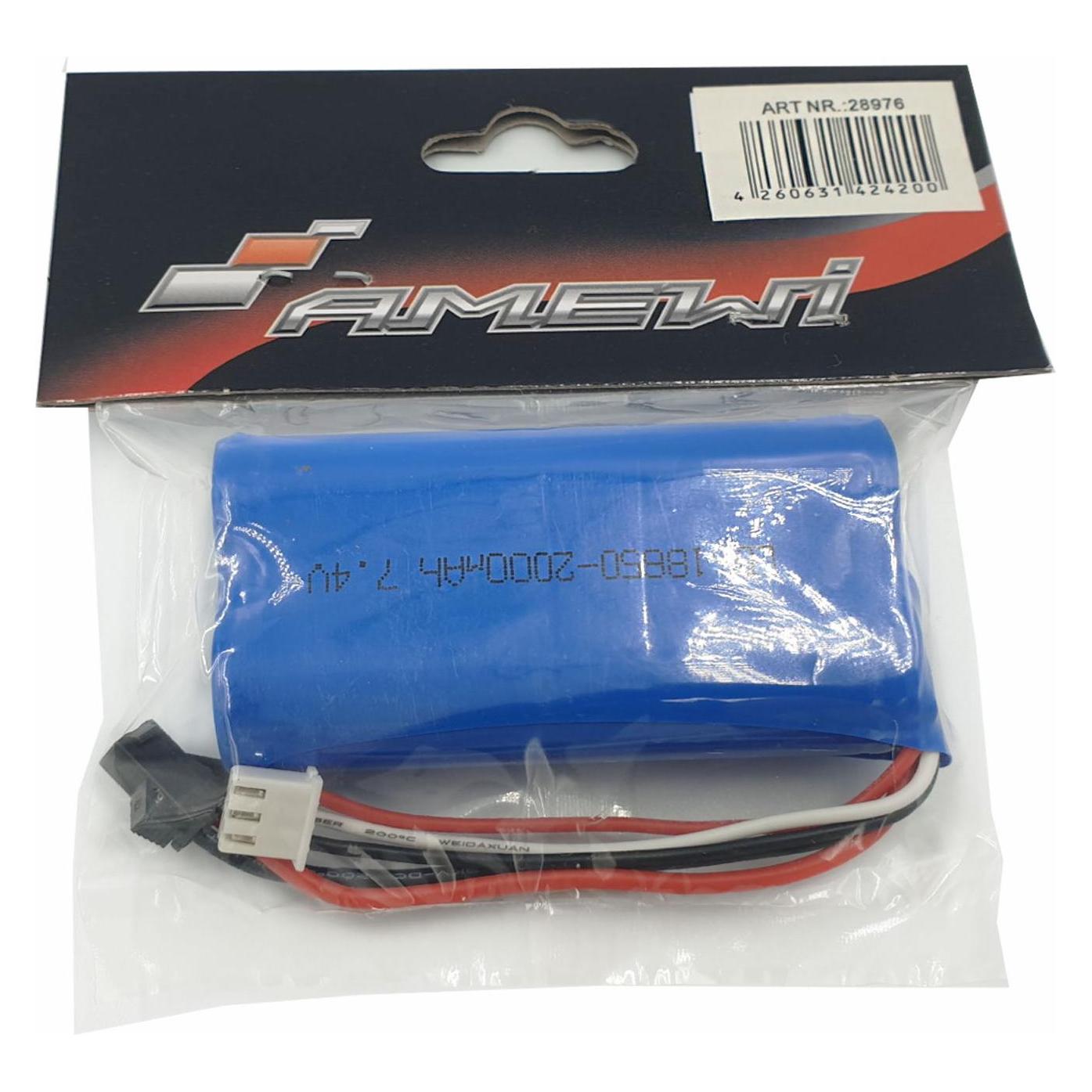 Amewi LiIon Akku 7,4V 2000mAh HBX Stecker (2000 mAh, 7.40 V) (39883181)