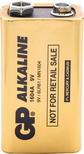 GP GPIND1604AB 9V Block-Batterie Alkali-Mangan 9V 200St.
