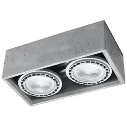 Sollux SL.0884 Deckenleuchte QUATRO 2 beton