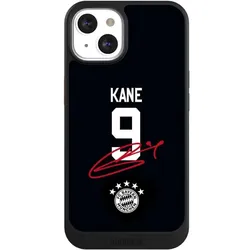Nivocase Hülle für Apple iPhone 13 Handyhülle NIVOcore Case Schwarz FC Bayern München Trikot Harry Kane (Apple iPhone 13), Smartphone Hülle, Schwarz