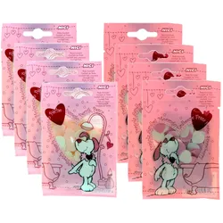 NICI N27570 - Bade-Konfetti Hund 8er Pack (4x Pfirsich + 4x Erdbeere)