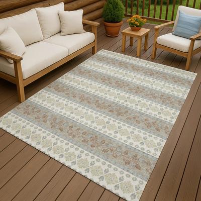 Addison Rugs Machine Washable Indoor/ Outdoor Stripe Sochi Chantille Rug