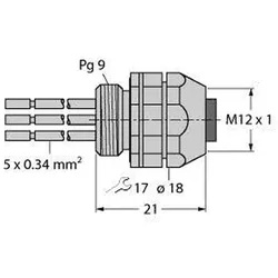 Turck Einbauflansch FKDW4.54-0.5