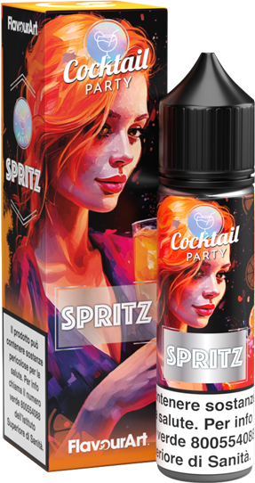 Flavourart Spritz Cocktail Party Liquido Shot 20ml Liquore Prosecco Arancia Ghiaccio
