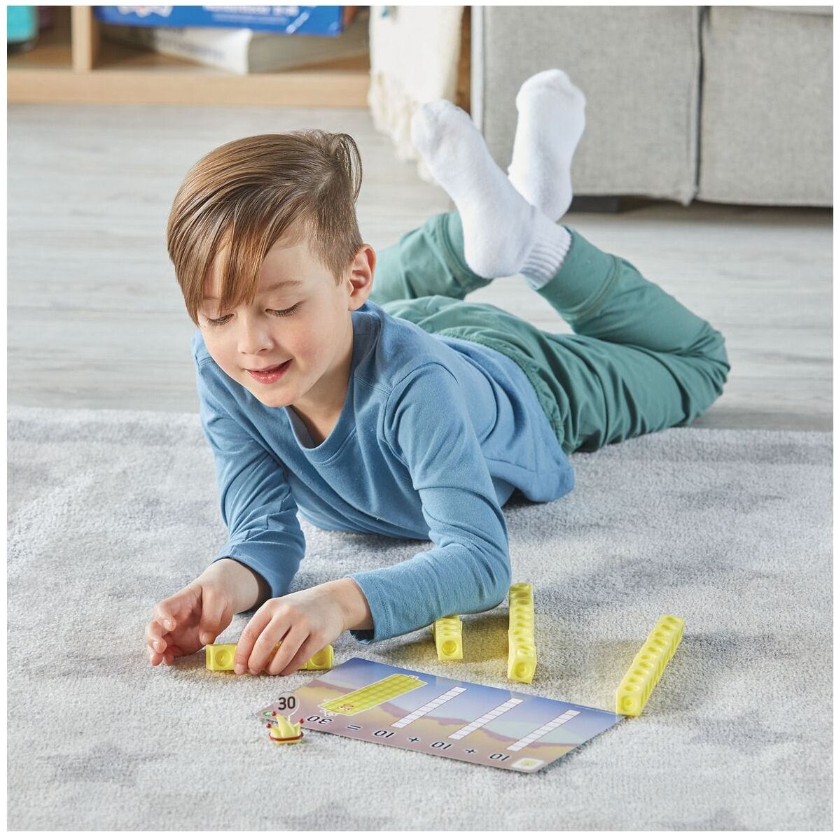 Learning Resources MathLink Cubes Numberblocks 21-30 Activity Set for Educational Math Learning - Ages 6 and Up